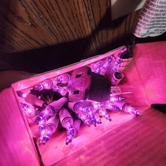 Vtg Sienna Halloween Mini Lights Violet & Multibulbs 13ft each Indoor Outdoor - Picture 5 of 8